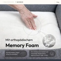 Freudentier Orthopädisches Hundebett Mit Memory Foam, Edel Gesteppt M -Happy Hund 6f916d30935d45e35625f1002badae4006b11602 1676841 de DE 901d17cffe156878b4de74ee1ac8a7fed656dd6eIs5stV