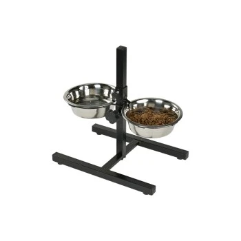 AniOne Doppelnapfständer Edelstahl 2x700 Ml 3 AniOne Doppelnapfständer Edelstahl 2x700 Ml