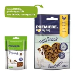 PREMIERE Trainingssnack Chicken Mini 6x100 G -Happy Hund af05a650a35439749c9aad6ef2939a13d5563eb1 1202195 de DE 1196436002 ab 10 2022 300dpi RGB