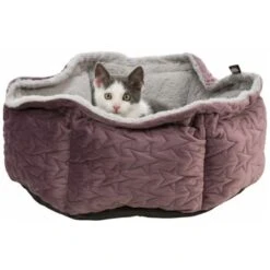 Trixie Bett Estelle Samt-Optik ø 50 Cm Beere/ Grau -Happy Hund b51f36345577ef3304e3dfb6d7a4b2aeaa269caa 1378629 de DE Trixie 8