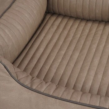 Knuffelwuff Orthopädisches Hundebett Columbia Aus Laser-gestepptem Kunstleder Stone Clay M-L 5 Knuffelwuff Orthopädisches Hundebett Columbia Aus Laser-gestepptem Kunstleder Stone Clay M-L – Bild 3